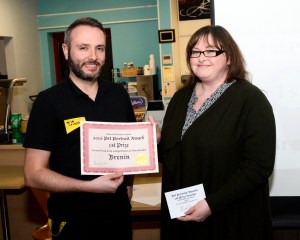 Jatte Kerr with Samuel Reid of DogsTrust