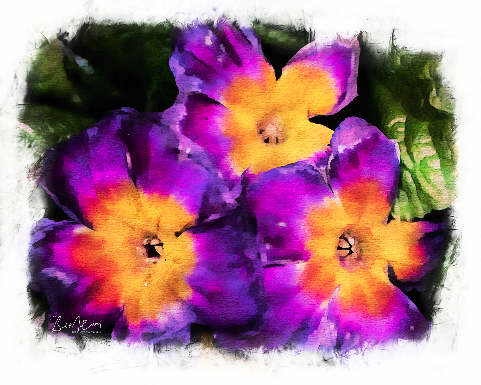 Flowers Watercolour CanvasUP